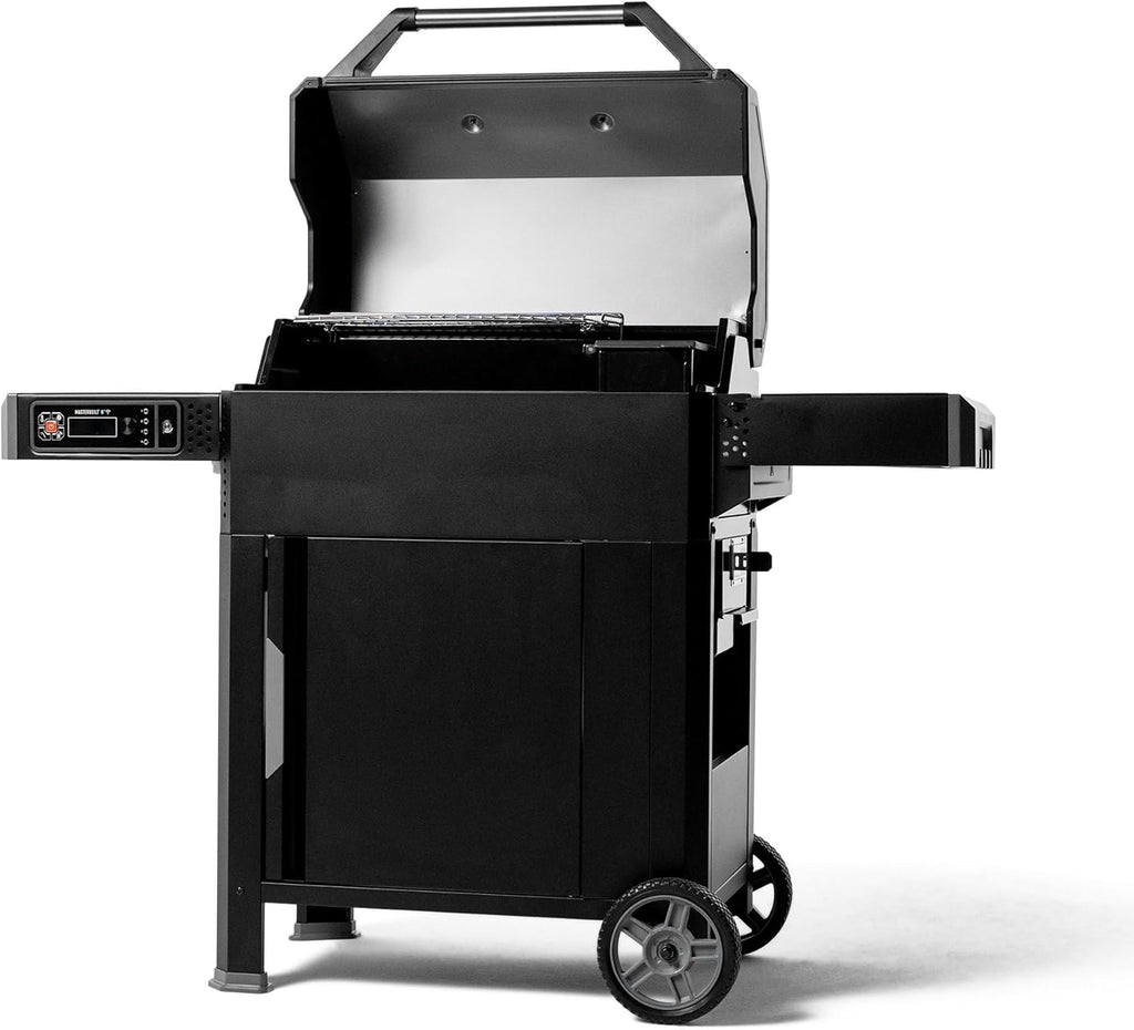 Black Digital Charcoal Grill and Smoker Combo D31526
