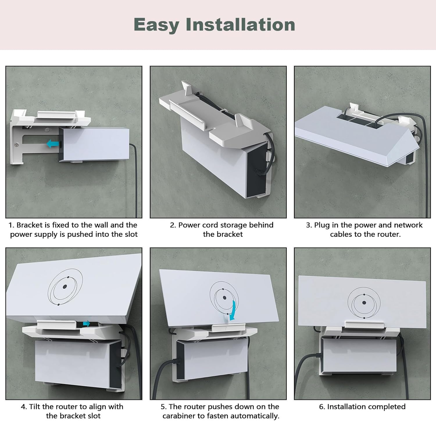 2 in 1 Wall Mount for Starlink Gen 3 Mesh Router and Power G650