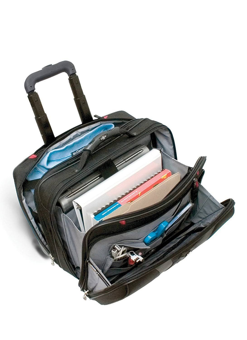 Black Nylon Rolling Case for 17-inch Notebooks Z912806