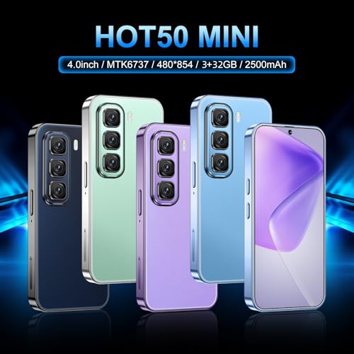 Purple 4.0 inch HD Display 3GB RAM 32GB ROM Dual SIM Smartphone T5348