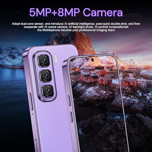 Purple 4.0 inch HD Display 3GB RAM 32GB ROM Dual SIM Smartphone T5348