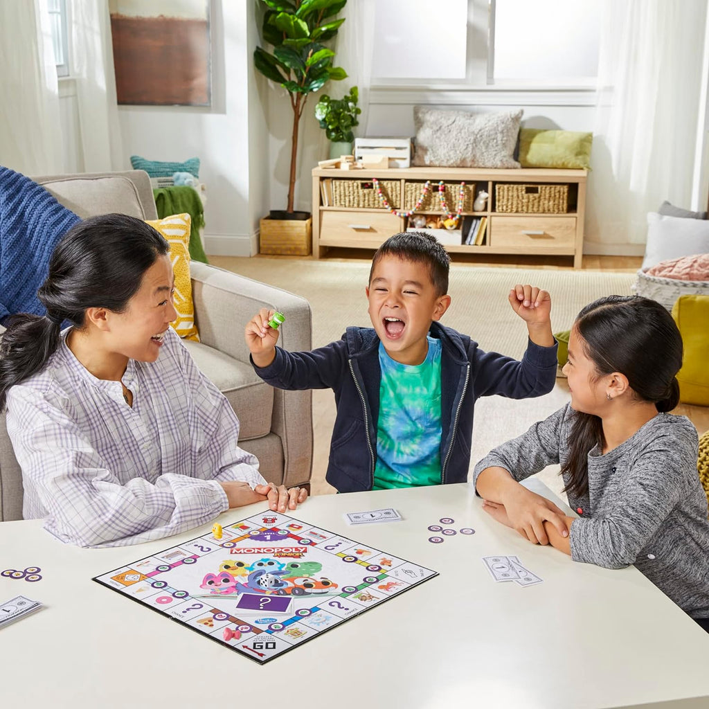 Monopoly Junior Board Game, 2-Sided Gameboard, 2 Games in 1 K26444