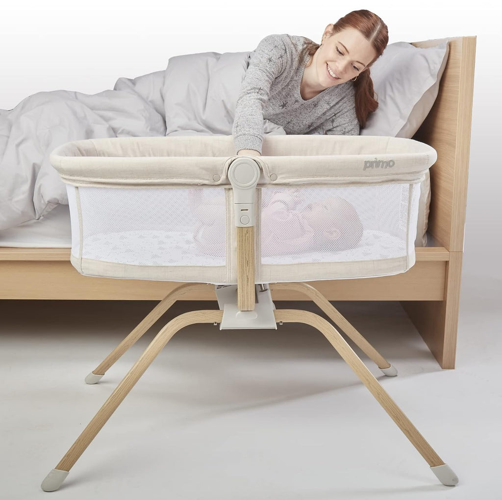 Portable Folding Baby Bassinet with Removable Canopy, Travel Bag, and Mattress Z3877