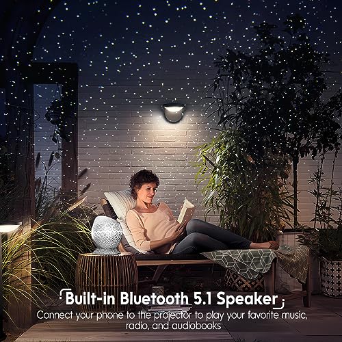 Star Projector with Bluetooth Speaker and White Noise O874
