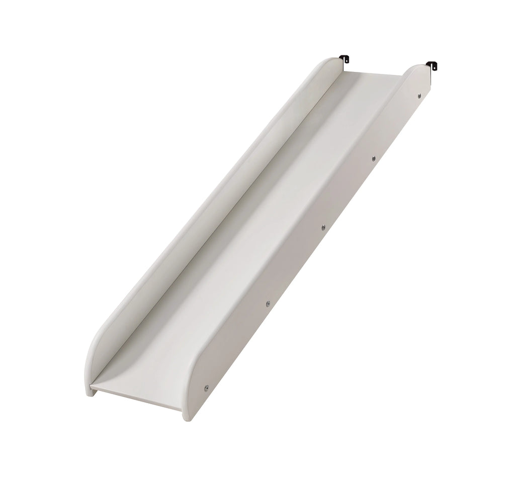 White Lacquer Solid Wood Loft Bed Slide Add On S795418