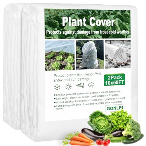 2Pack 10X25 FT Plant Covers 1.05oz Garden Cover Plant Floating Blankets Row Cover K362