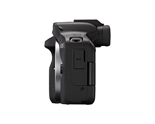 Black Mirrorless Camera with RF-S18-45mm Lens Kit, 24.2 Megapixel CMOS Sensor, 4K Video A36246
