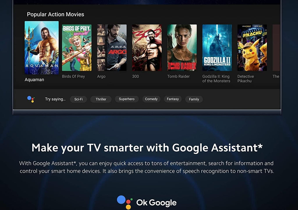 4K Ultra HD Streaming Device with Android TV 11 and Google Assistant Voice Remote B6152