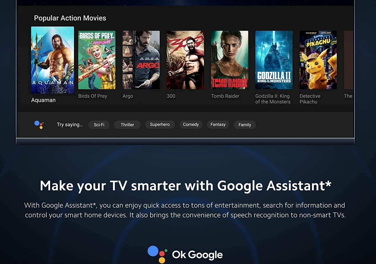 4K Ultra HD Streaming Device with Android TV 11 and Google Assistant Voice Remote B6152