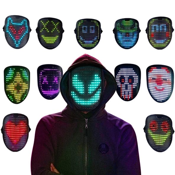 LED Mask with Gesture Sensing V719005