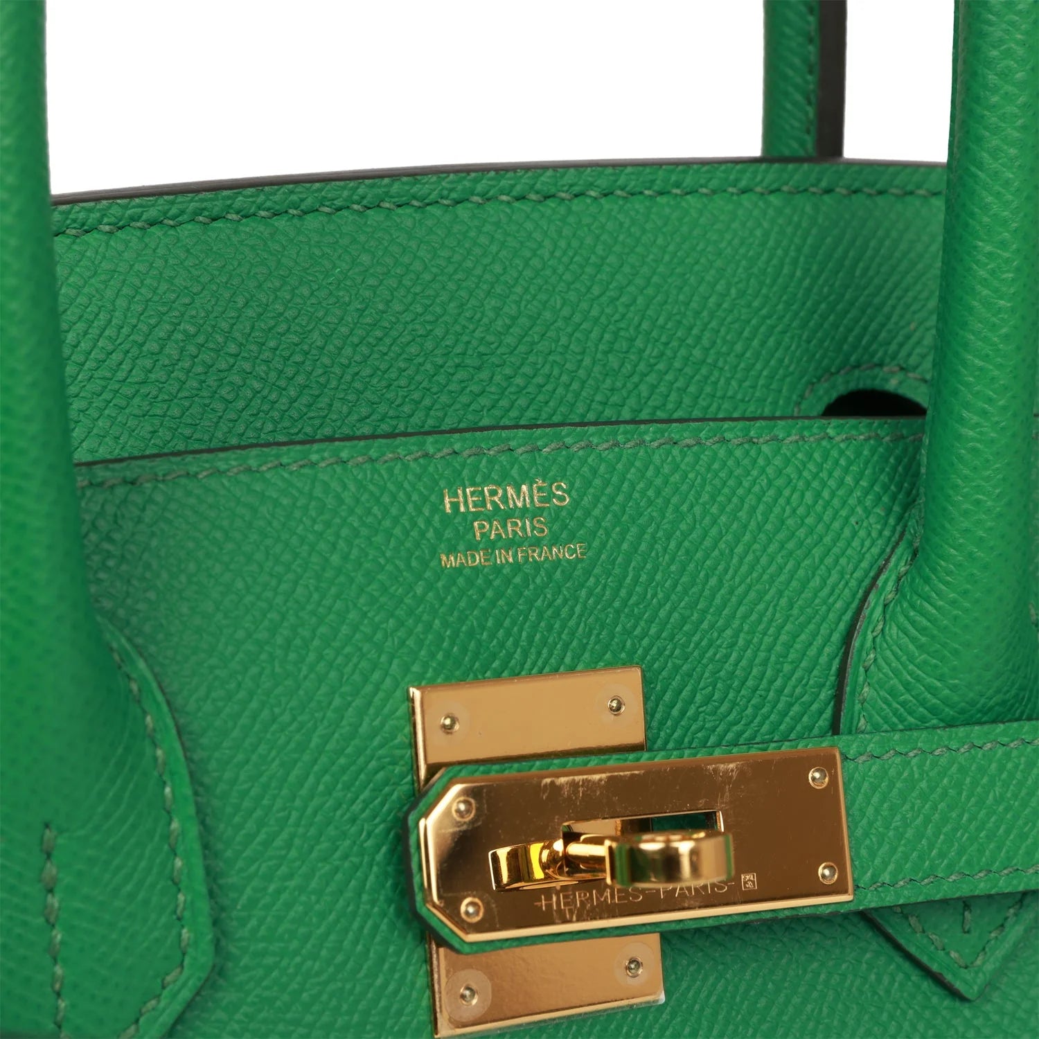 Pre-owned Birkin 30 Cactus Epsom Gold Hardware J609
