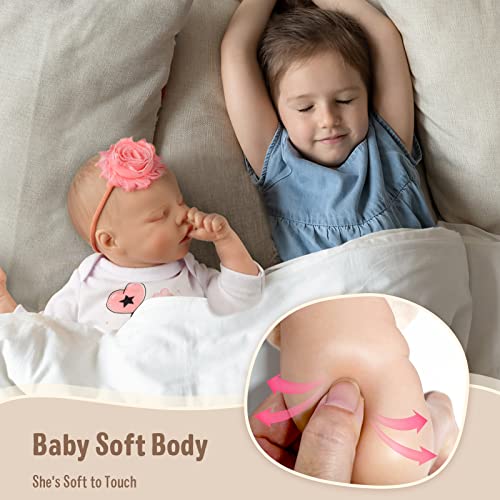 17-Inch Full Vinyl Reborn Baby Doll with Feeding Kit X623