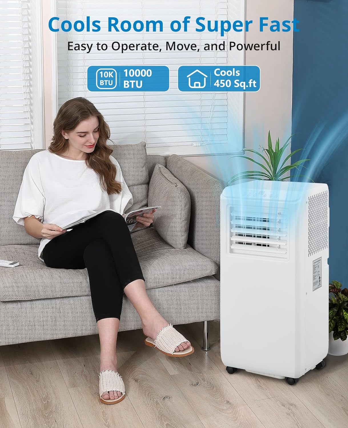 Portable Air Conditioner 10000 BTU with Remote Control V931