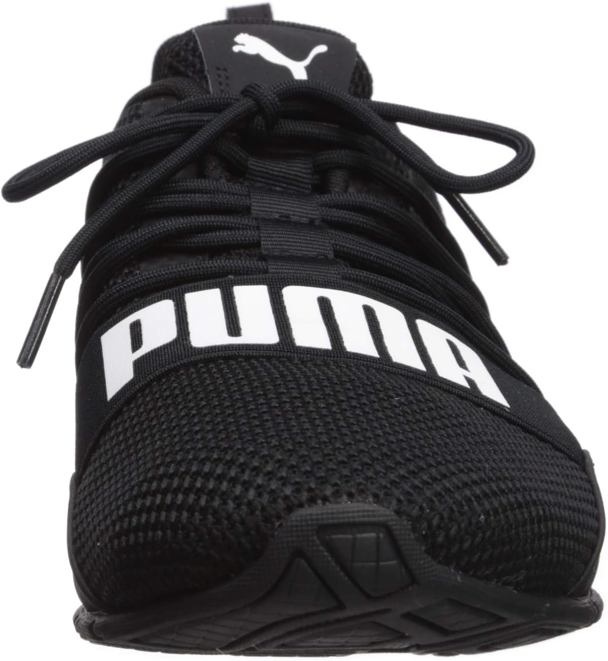 Black/White 10.5 Woven Running Shoe V28156