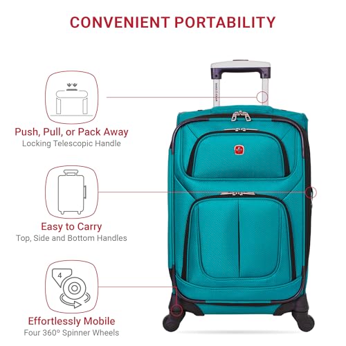 Black Softside Expandable Luggage, Checked-Large 29-Inch E37042
