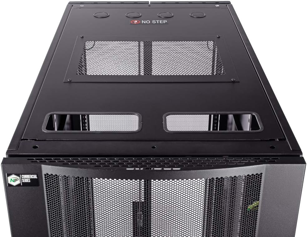 42U Server Rack Cabinet, 1000mm Depth, Black P90232