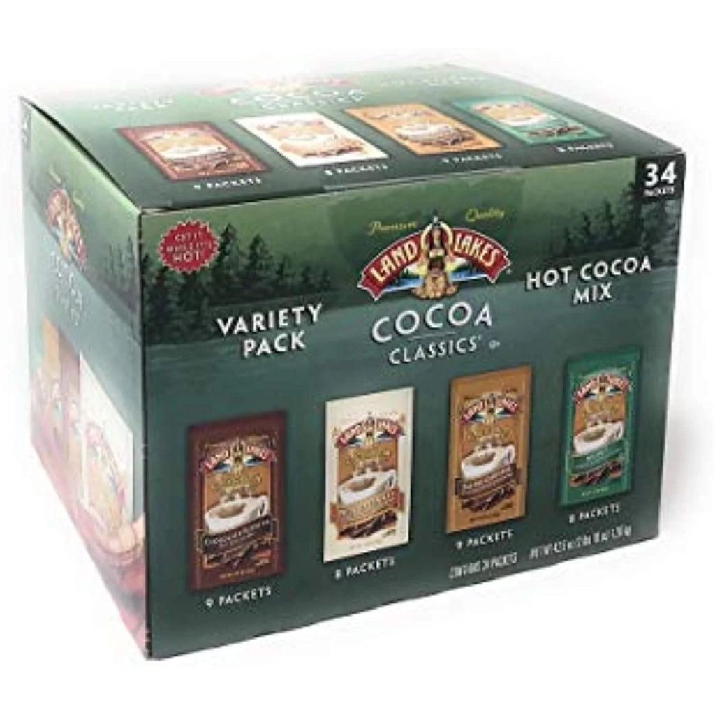 34 Packets Instant Premium Hot Cocoa Assortment Box V135725
