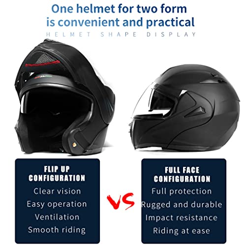 Bluetooth Full Face Motorcycle Helmet with Dual Visors A6891
