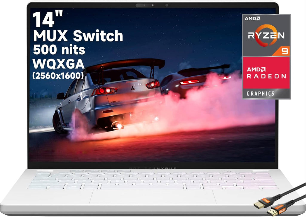 14" QHD Gaming Laptop, AMD Ryzen 9, 32GB DDR4, 2TB SSD, Windows 11 Home, White G215