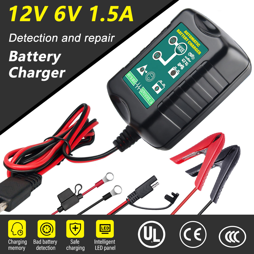 6V 12V Automatic Battery Charger Maintainer H9533