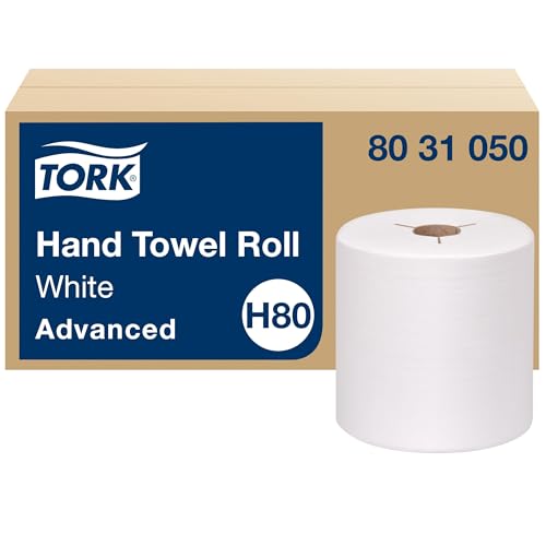 Natural White 100% Recycled Fiber Hand Towel Roll, 6 Rolls x 800 ft N4897