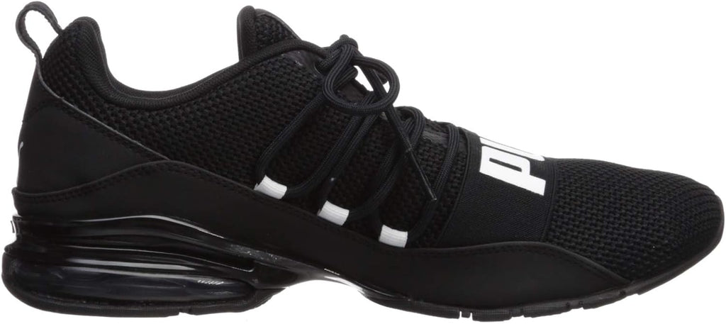 Black/White 10.5 Woven Running Shoe V28156