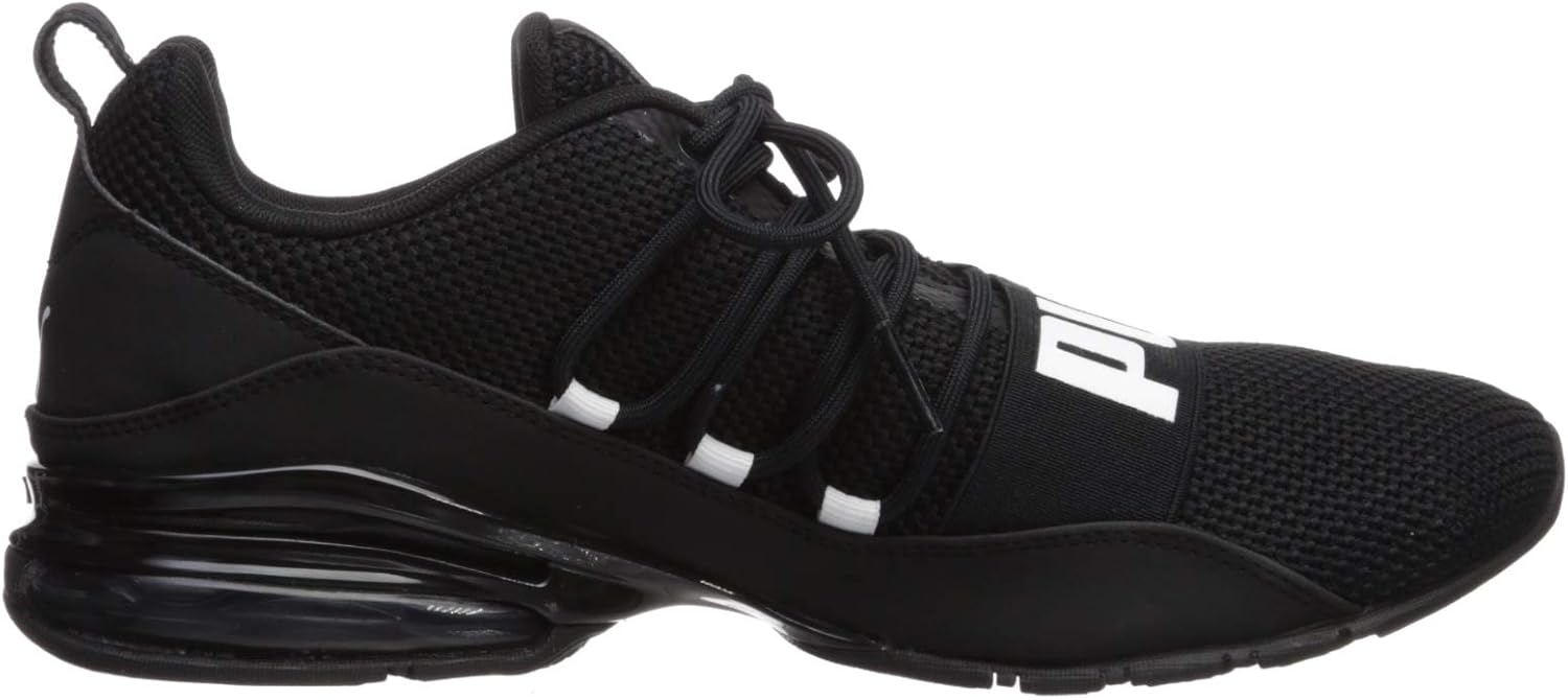 Black/White 10.5 Woven Running Shoe V28156