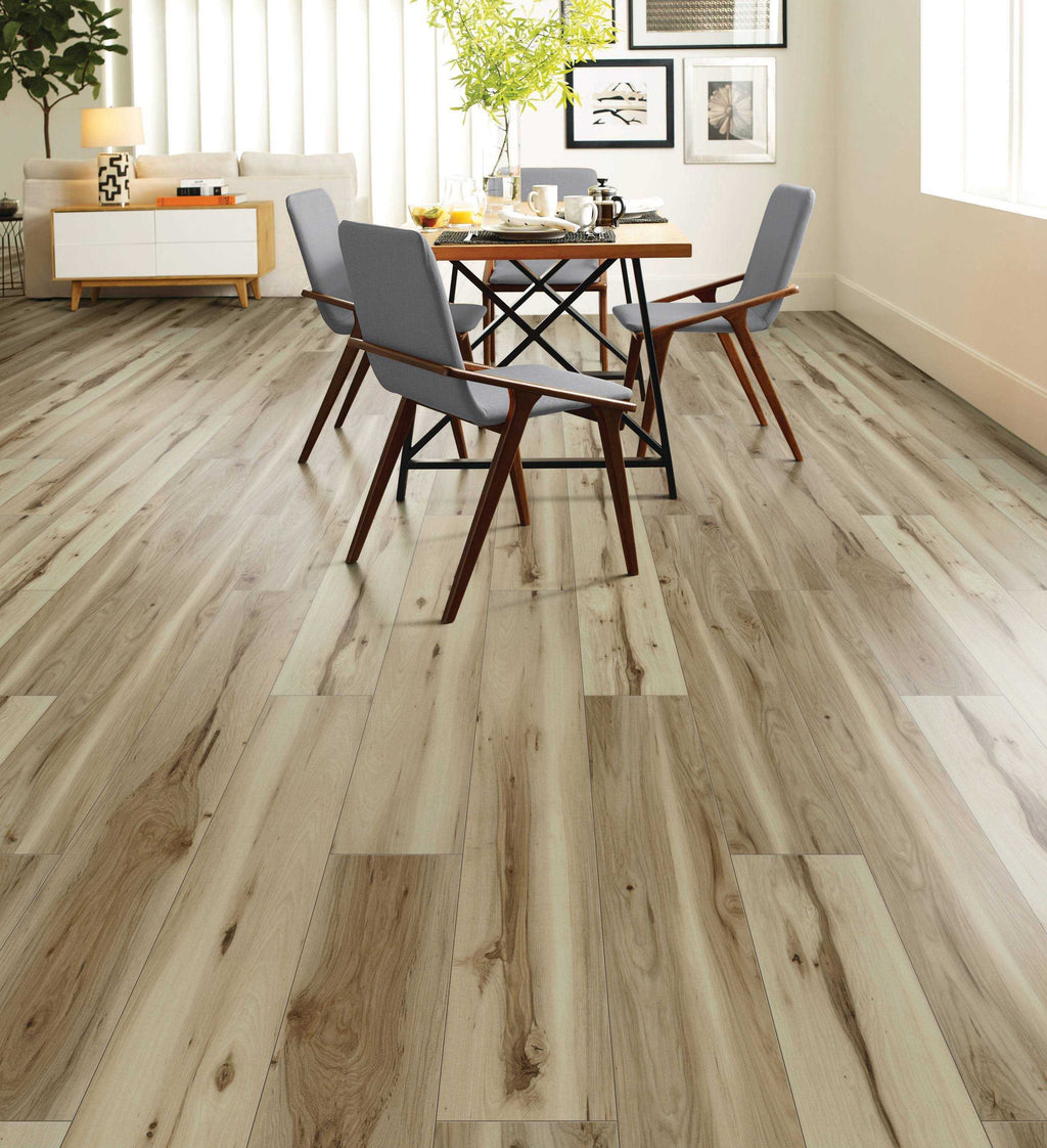 12-mil Waterproof Interlocking Luxury Vinyl Plank Flooring N4006
