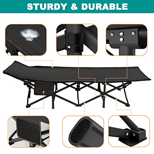 Folding Camping Cot with Mattress and Carry Bag C701137