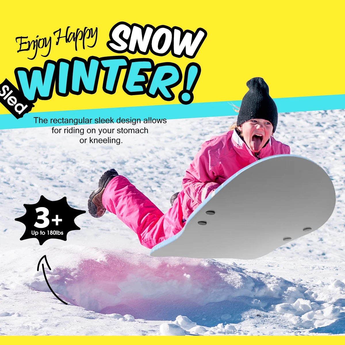 Blue 36 inch Foam Snow Sleds U4876