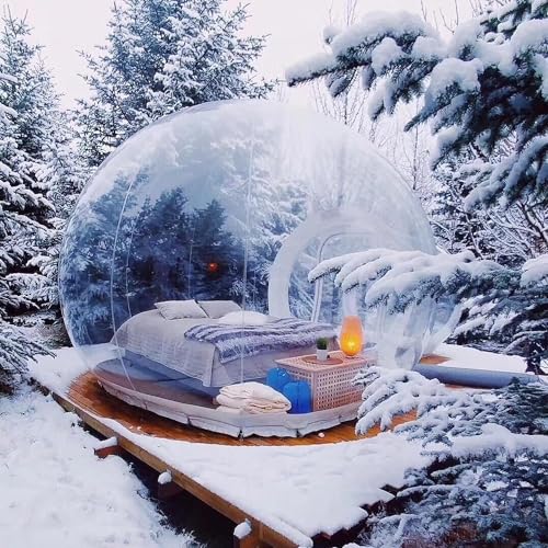 Transparent Inflatable Dome Camping Tent W91575