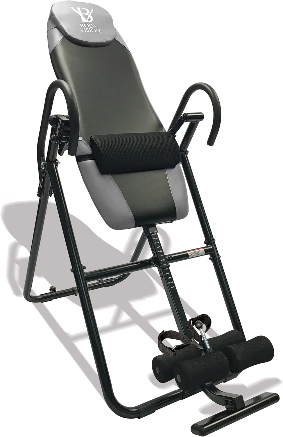 Gray Inversion Table with Removable Head Pillow & Lumbar Support Pad Z485752