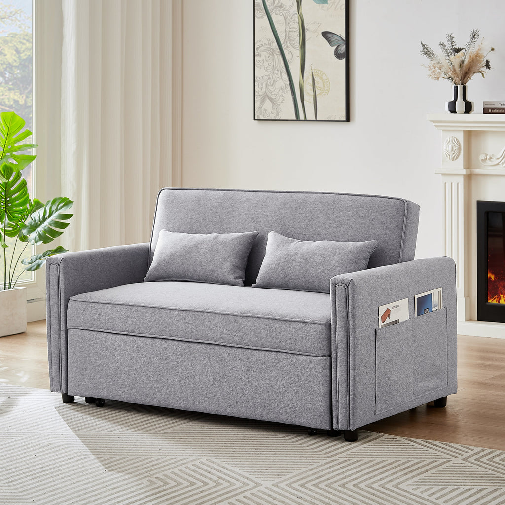 Gray 54" Sleeper Sofa Bed U15964