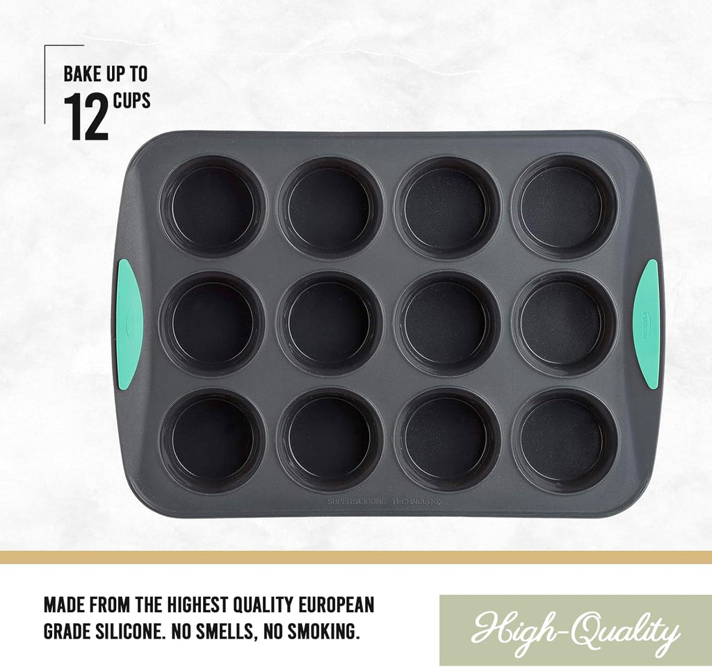 12 Cup Silicone Muffin Pan T31603