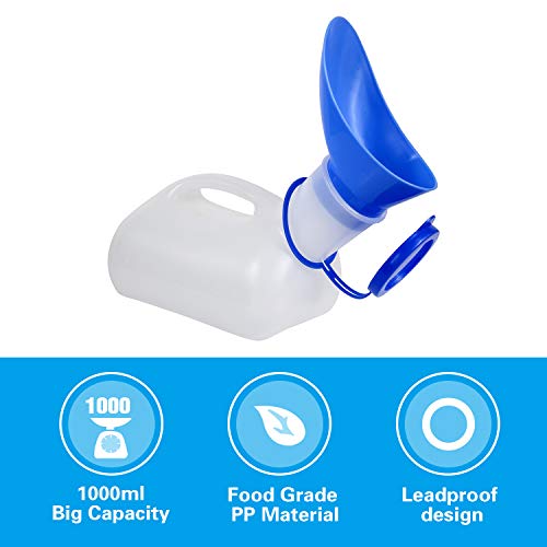 Unisex Urinal with Sealed Lid and Funnel Z302982