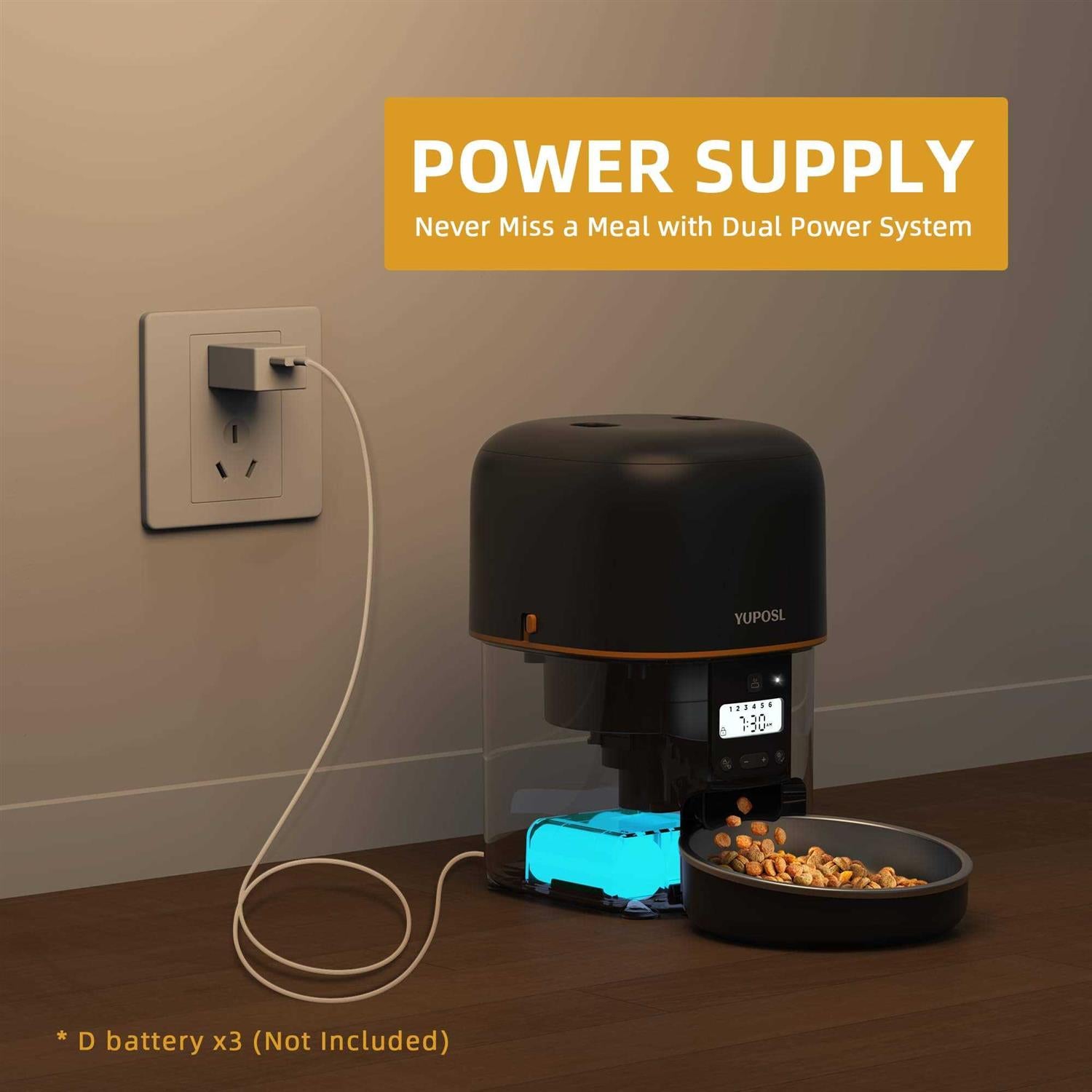 Automatic Cat Feeder 8cup 68oz Cat Food Dispenser S266