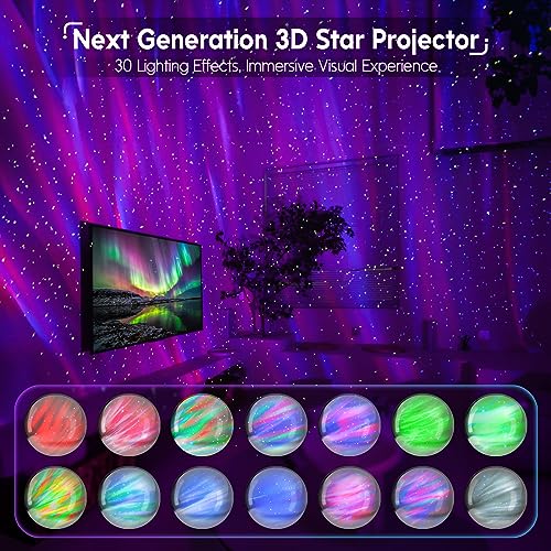 Star Projector with Bluetooth Speaker and White Noise O874