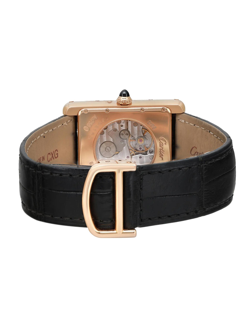 Pre-owned 18K Gold Hand Wind Mens Watch W155