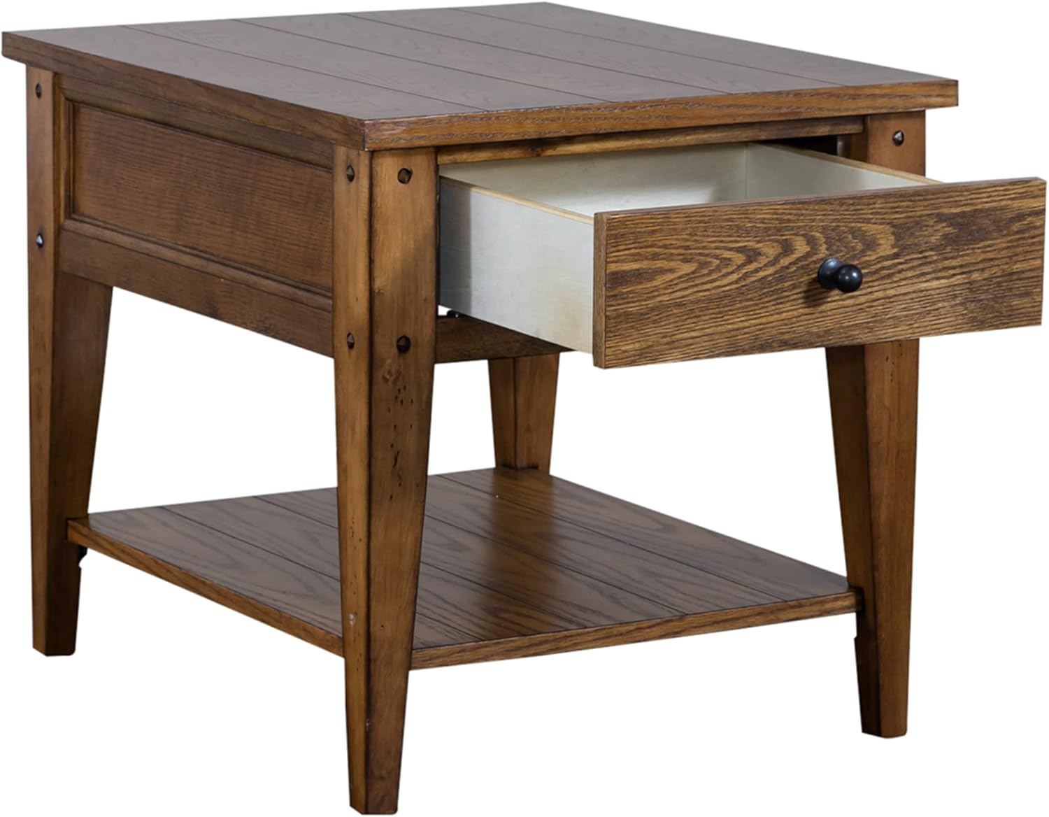 Medium Brown 3 Piece Set (1-Cocktail 2-End Tables) S406