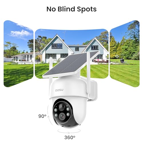 Security Cameras Outdoor Wireless, 4 Cam-Kit, Solar-Powered, 2K Color Night Vision, 5G & 2.4G WiFi O5757