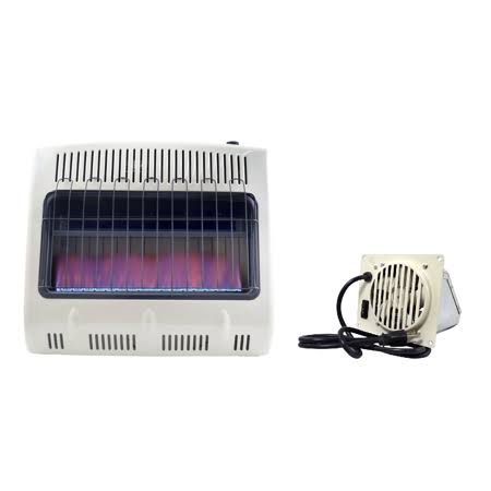 30,000 BTU Blue Flame Natural Gas Heater with Blower Accessory Kit U75653