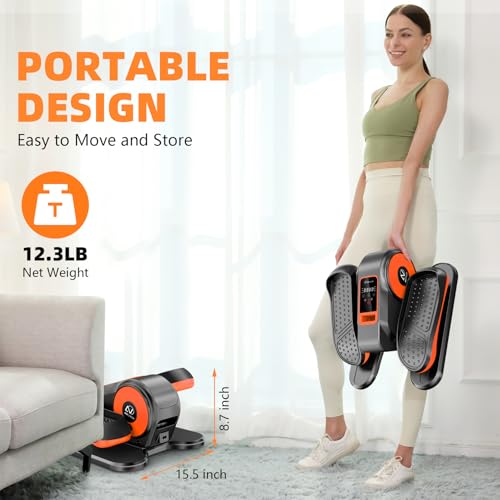 Under Desk Elliptical Machine with 12 Adjustable Speeds B6773
