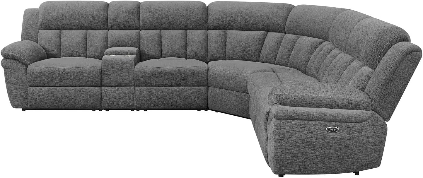 6-Piece Upholstered Power Sectional Charcoal H45821