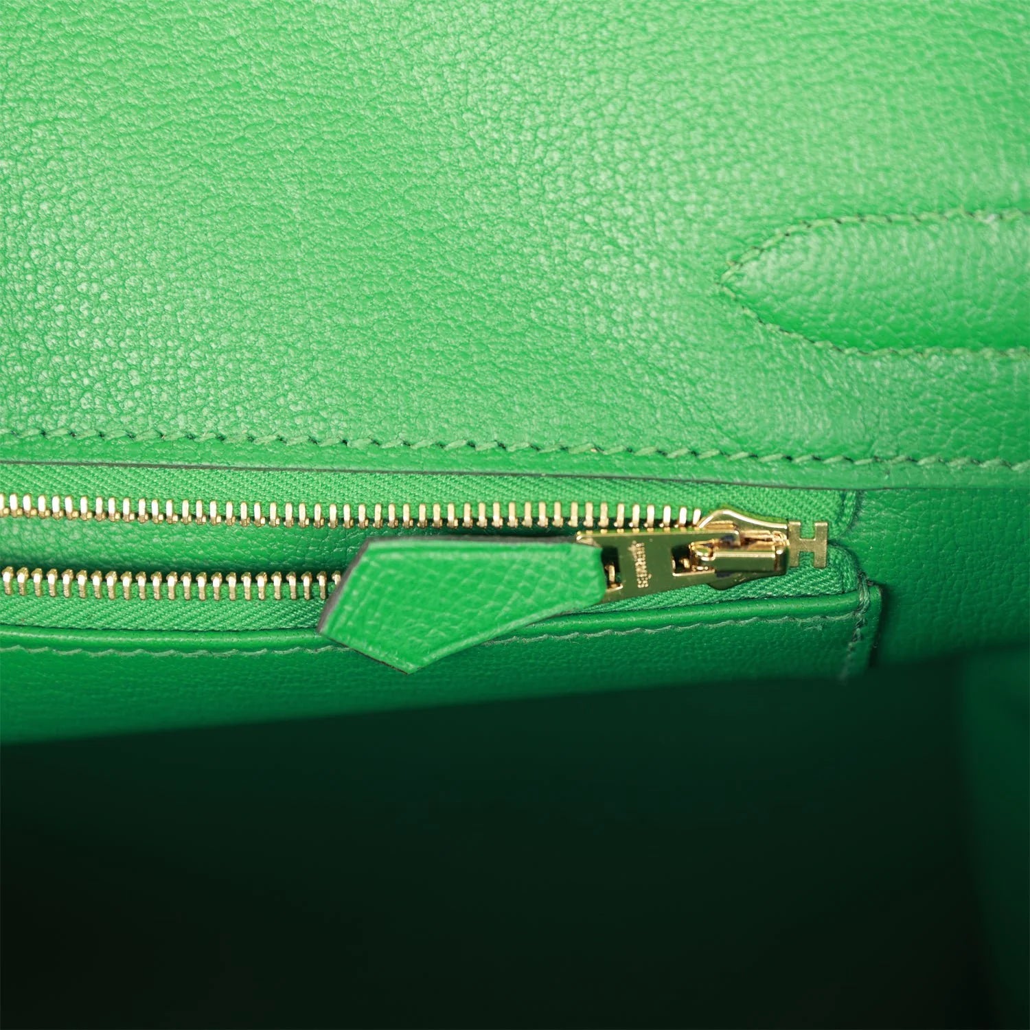 Pre-owned Birkin 30 Cactus Epsom Gold Hardware J609
