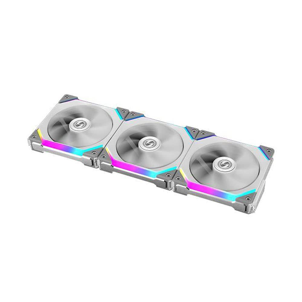 White 120 mm Case Fan (Pack of 3) F911724