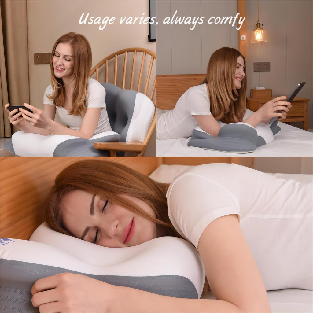 Light Gray Memory Foam Cervical Pillow L662