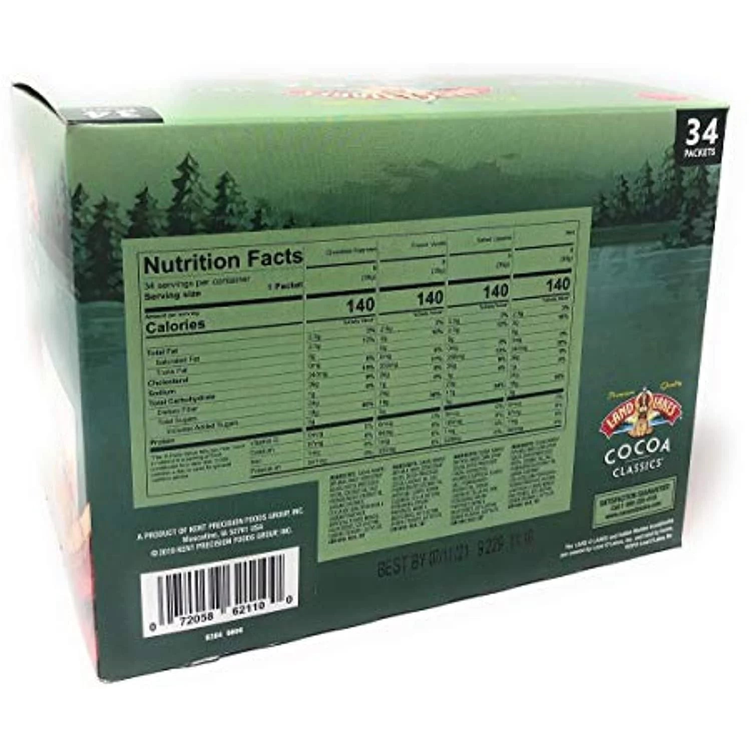 34 Packets Instant Premium Hot Cocoa Assortment Box V135725