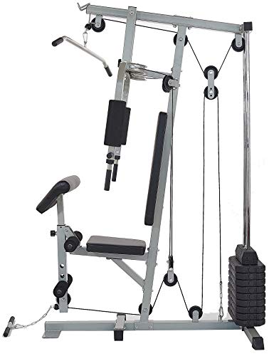 Home Gym System Workout Station with 380LB of Resistance, 125LB - 145LB Weight Stack E61992