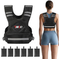 Adjustable Weighted Vest with 6 Ironsand Weights D7941