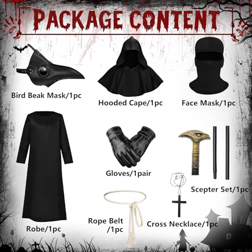 Plague Doctor Beak Mask Costume Y800843